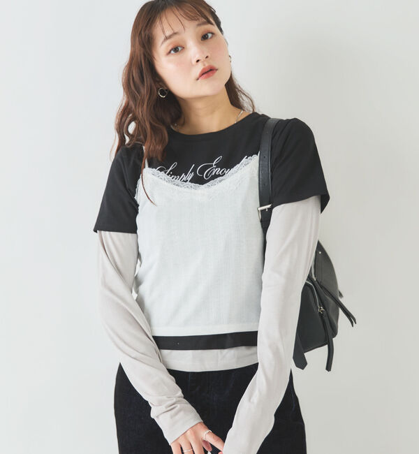 archives「３ピースレイヤードカットＴＯＰＳ」|カーディガン|