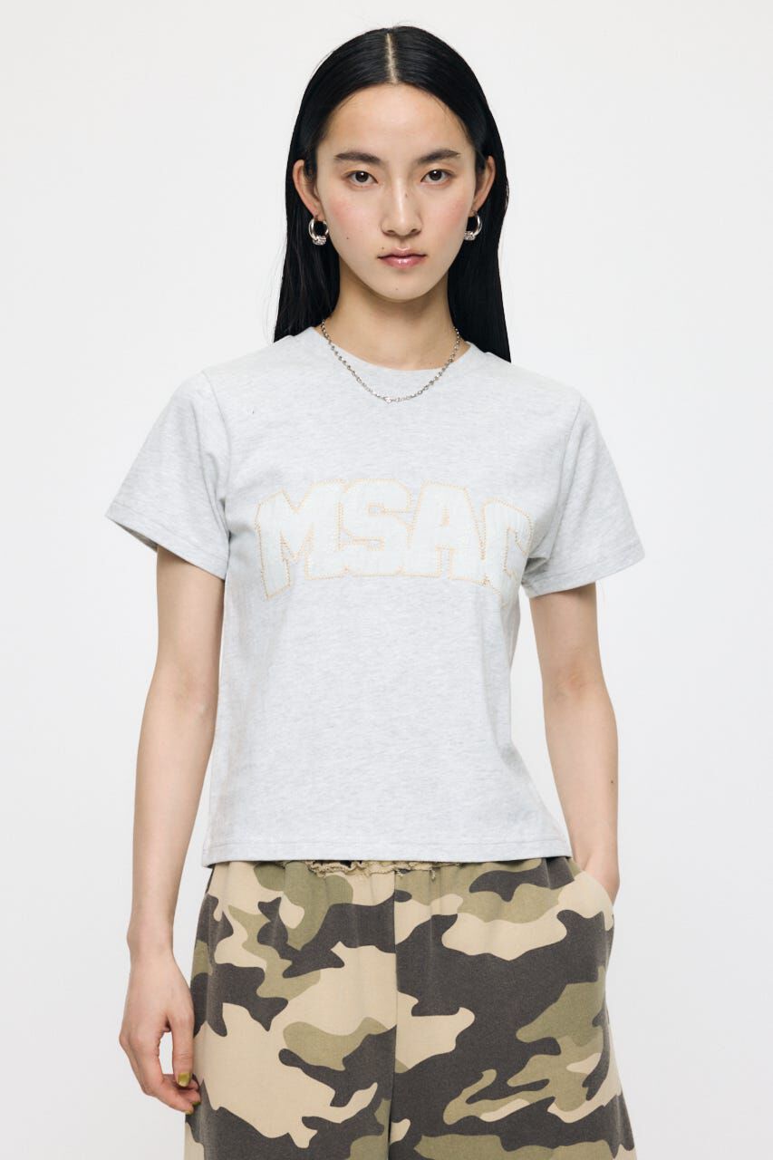 MOUSSY「LACE LOGO TEE」|Tシャツ・カットソー|T.GRY