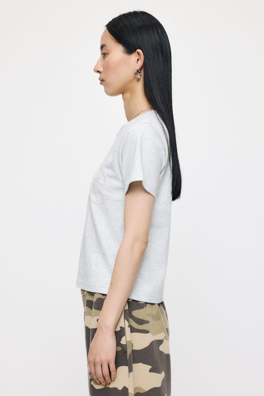 MOUSSY「LACE LOGO TEE」|Tシャツ・カットソー|