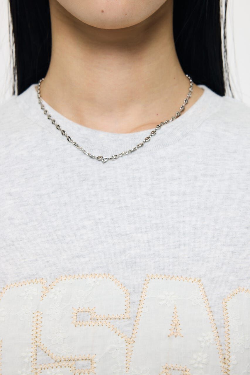 MOUSSY「LACE LOGO TEE」|Tシャツ・カットソー|