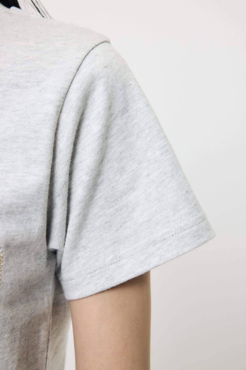 MOUSSY「LACE LOGO TEE」|Tシャツ・カットソー|