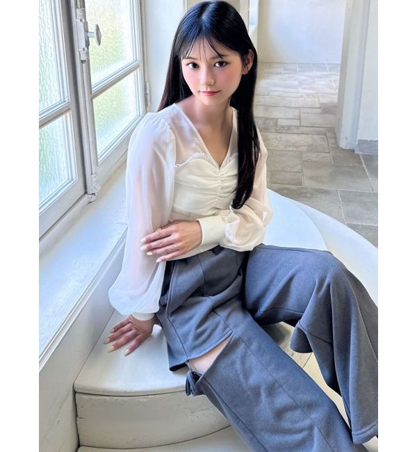 RESEXXY「スリーブシアーカットトップス」|Tシャツ・カットソー|