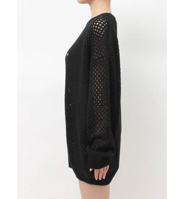 GYDA「Valdy empire embroideryメッシュニットトップス」|ニット・セーター|