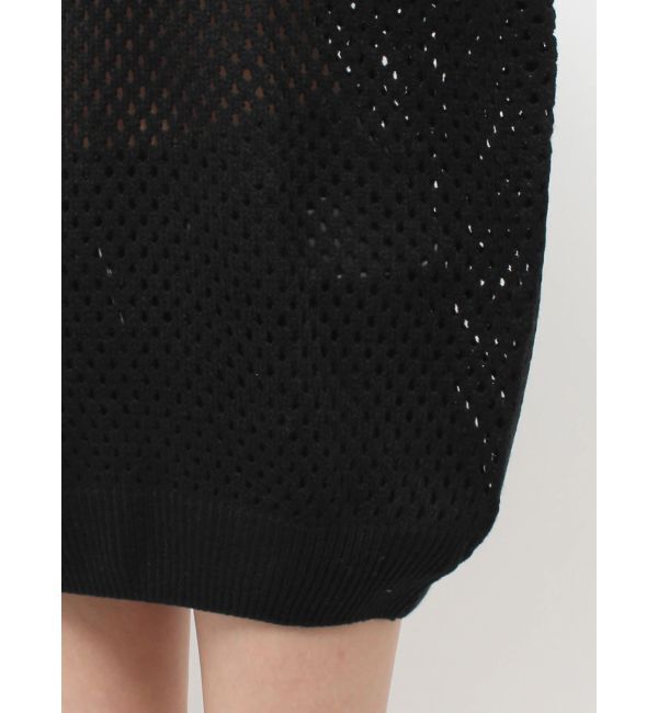 GYDA「Valdy empire embroideryメッシュニットトップス」|ニット・セーター|