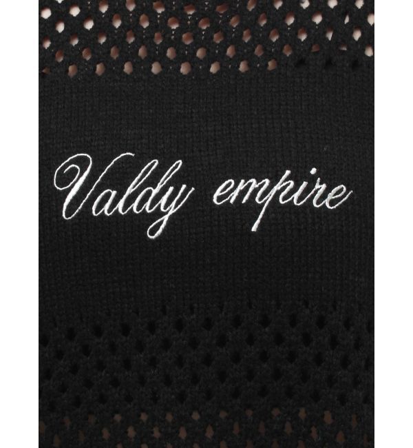 GYDA「Valdy empire embroideryメッシュニットトップス」|ニット・セーター|