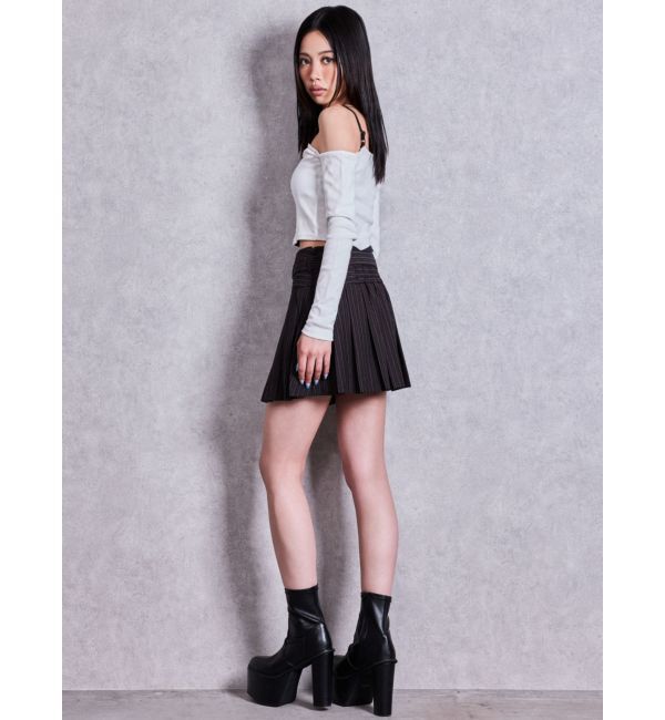 GYDA「Bratlisted Bebeワンショルデザイントップス」|Tシャツ・カットソー|