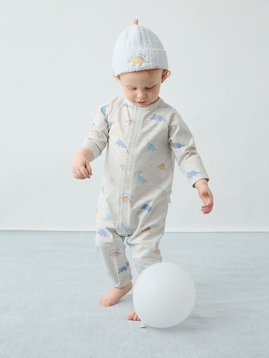 GELATO PIQUE KIDS & BABY「【ラッピング済み】【BABY】ダイナソー柄ロンパース&ラトルSET」|その他ベビー用品|