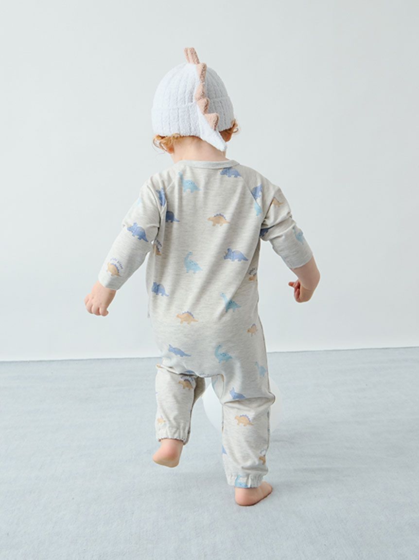 GELATO PIQUE KIDS & BABY「【ラッピング済み】【BABY】ダイナソー柄ロンパース&ラトルSET」|その他ベビー用品|