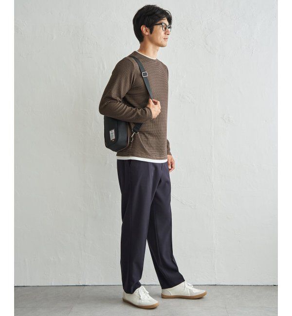 ikka「ドライワッフルフェイクロンT」|Tシャツ・カットソー|