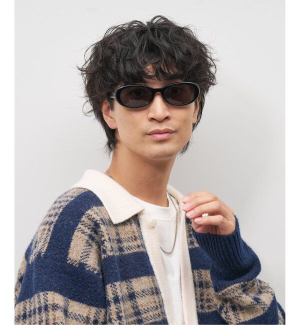  「Zoff｜Knuth Marf オーバル型 サングラス   横長｜カラーレンズ｜UVカット 紫外線対策｜ユニセックス  」|サングラス|