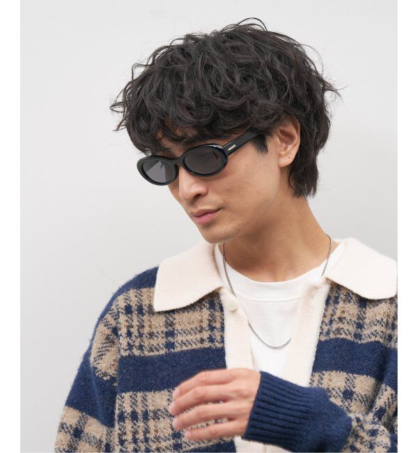  「Zoff｜Knuth Marf オーバル型 サングラス   横長｜カラーレンズ｜UVカット 紫外線対策｜ユニセックス  」|サングラス|