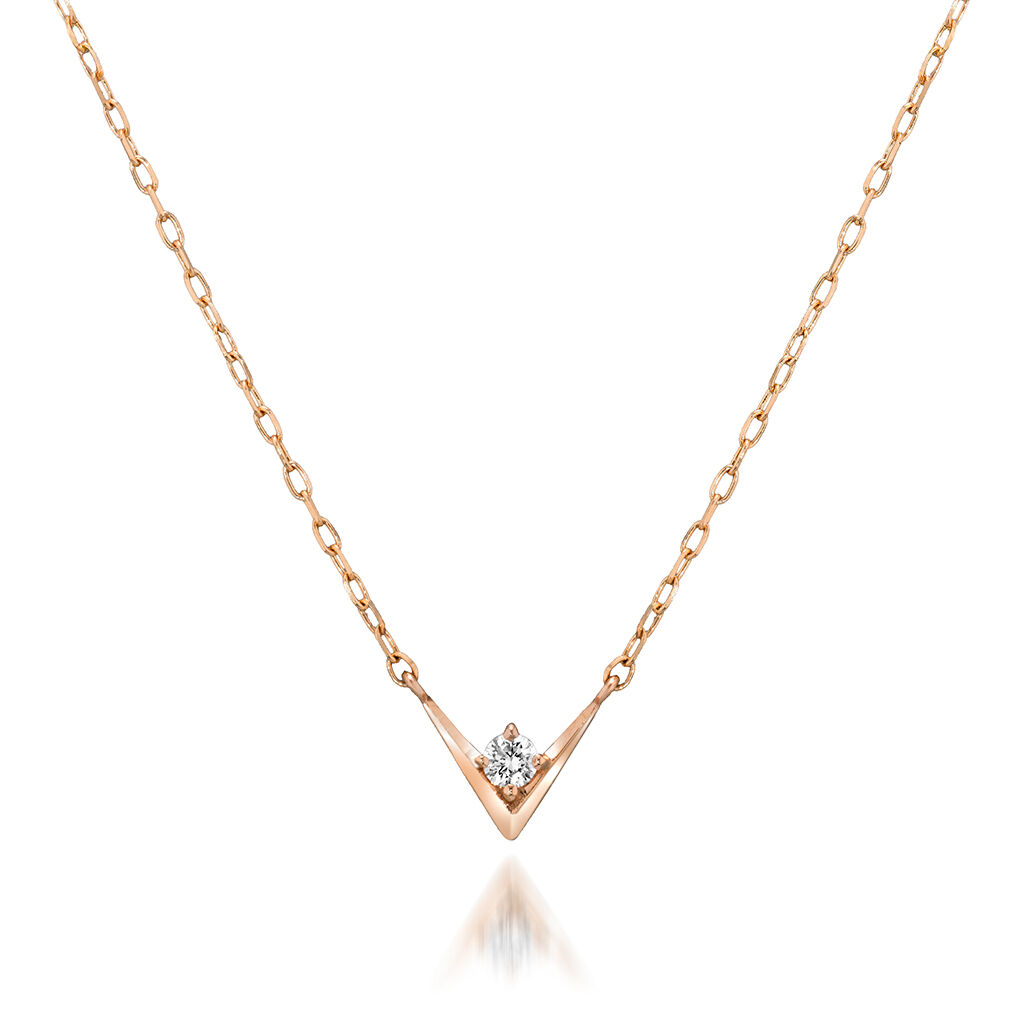 STAR JEWELRY「DIAMOND SKINNY」|ネックレス|ローズゴールド