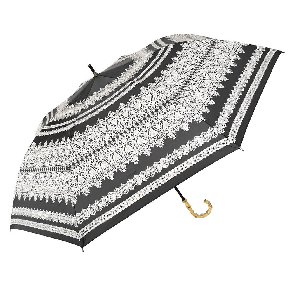 BACKYARD FAMILY「日傘 折りたたみ 遮光 晴雨兼用 軽量 通販 HYGGE ヒュッゲ ショートワイド 55cm」|傘|ブラック1