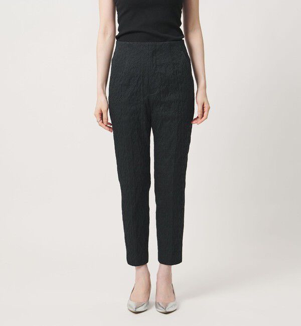 UNITED ARROWS「フクレ ジャガード スリムパンツ ‐ストレッチ ウォッシャブル‐」|スラックス|