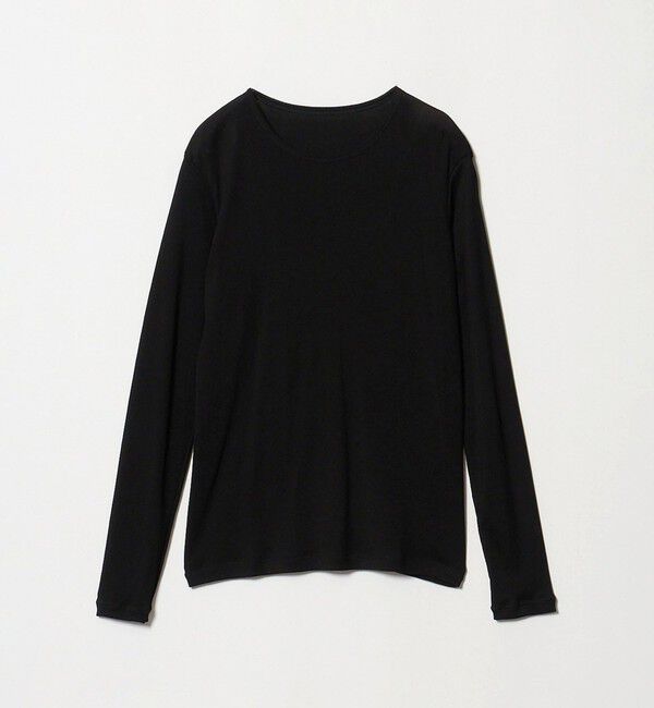 UNITED ARROWS「コットン テレコ クルーネック カットソー」|Tシャツ・カットソー|BLACK