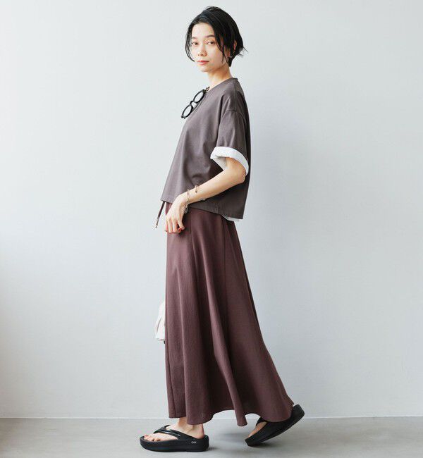 UNITED ARROWS green label relaxing「［size SHORT/TALLあり］ドライクロス フレアスカート マシンウォッシャブル  通気性」|フレア|