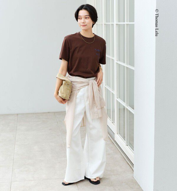UNITED ARROWS green label relaxing「【別注】＜Thomas Lelu＞サインアート 半袖 Tシャツ カットソー」|Tシャツ・カットソー|