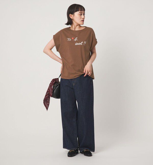 UNITED ARROWS green label relaxing「＜To b. by agnes b.コラボ＞ロゴ フレンチスリーブ Tシャツ」|Tシャツ・カットソー|