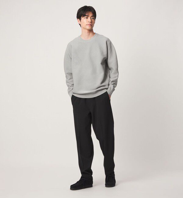 UNITED ARROWS green label relaxing「【WEB限定】ガーター編み クルーネック ニット」|ニット・セーター|