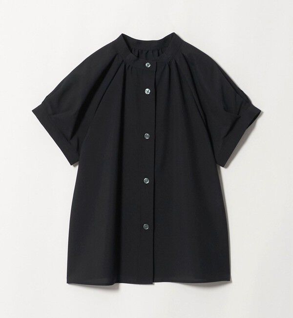 UNITED ARROWS green label relaxing「スタンドネック 2WAY ブラウス 2」|シャツ・ブラウス|BLACK