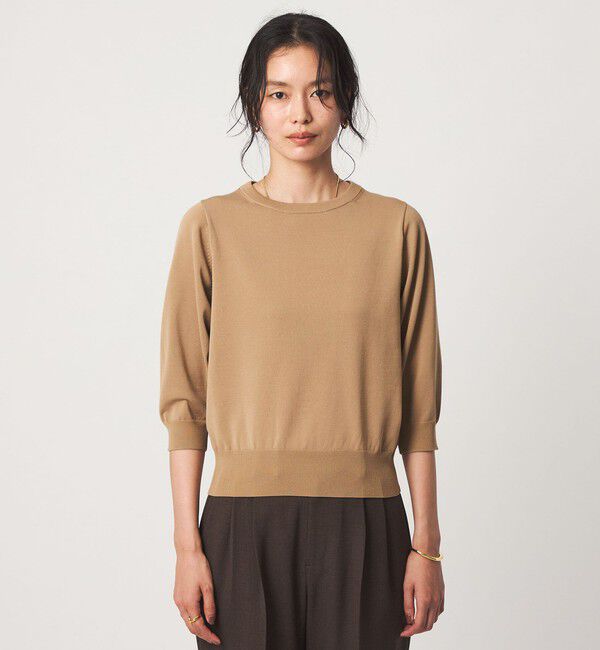 UNITED ARROWS green label relaxing「フォルム スリーブ プルオーバー ニット」|ニット・セーター|