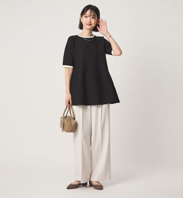 UNITED ARROWS green label relaxing「フォルム ペプラム ニット」|ニット・セーター|