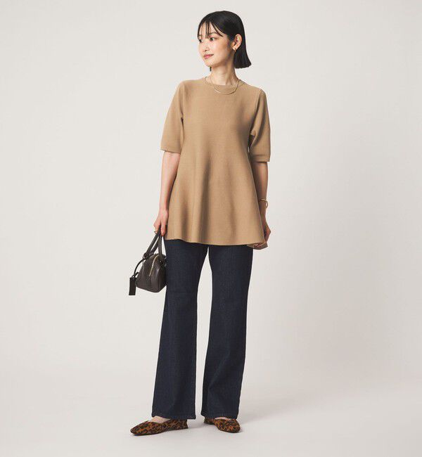 UNITED ARROWS green label relaxing「フォルム ペプラム ニット」|ニット・セーター|