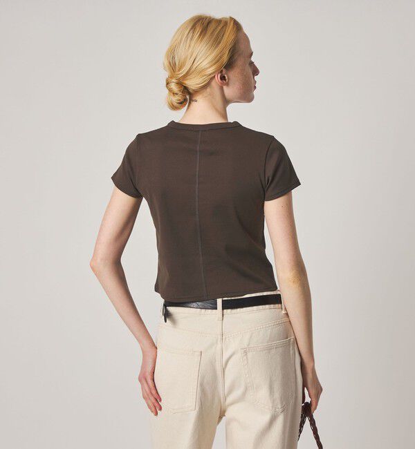 STEVEN ALAN「＜Steven Alan＞コットン フライス Tシャツ」|Tシャツ・カットソー|DK.BROWN