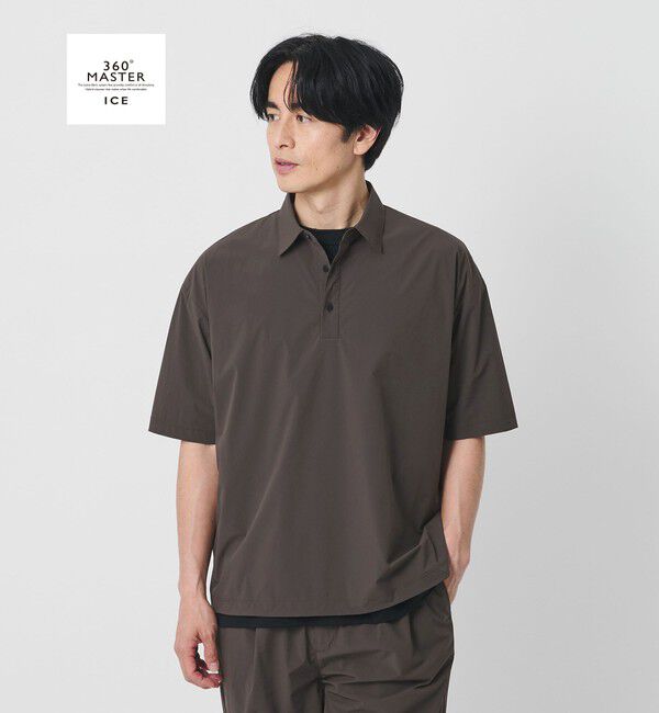 BEAUTY&YOUTH UNITED ARROWS「360&deg;MASTER ICE アジャスト ポロシャツ セットアップ対応 接触冷感 ストレッチ 撥水 UVカット」|Tシャツ・カットソー|DK.GRAY