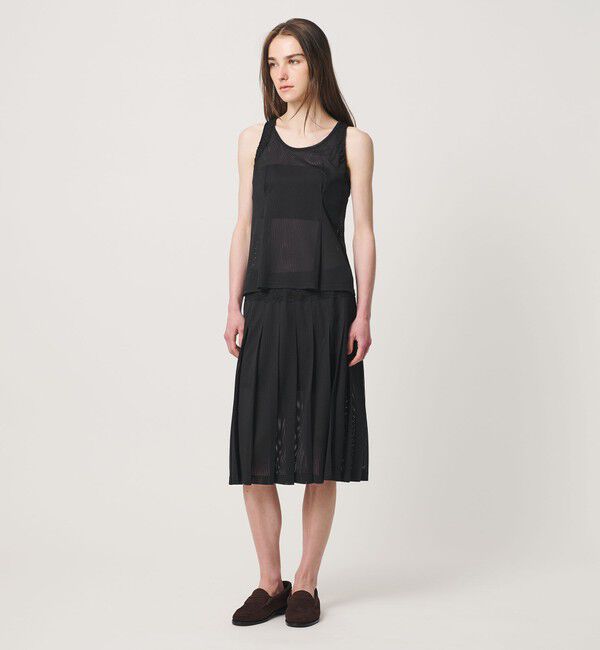 ATTISESSION「＜ATTISESSION＞メッシュ レース プリーツ スカート」|スカート|