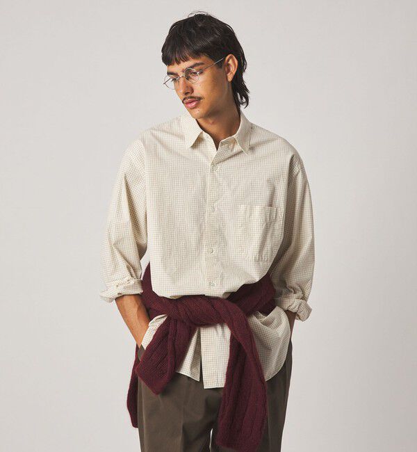 STEVEN ALAN「＜Steven Alan＞ ポプリン レギュラーカラー シャツ LOOSE」|シャツ・ブラウス|