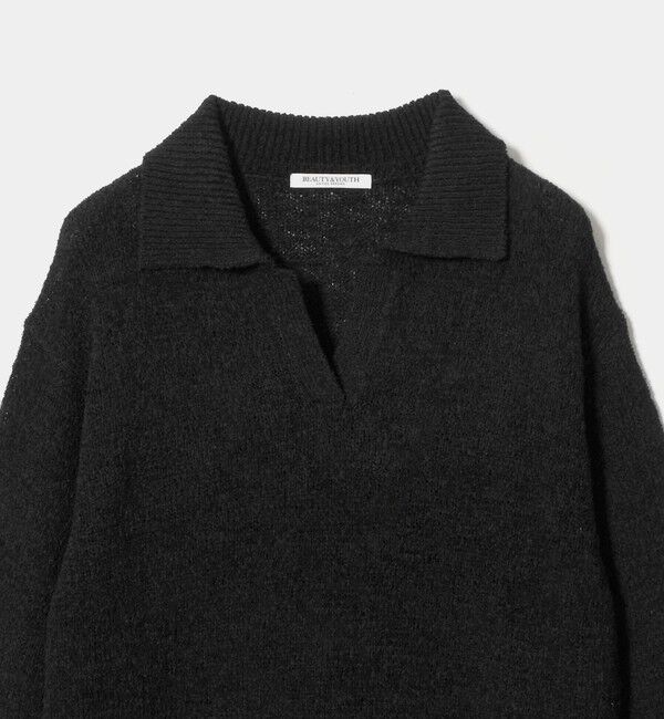 BEAUTY&YOUTH UNITED ARROWS「テープヤーン スキッパー ニットプルオーバー ウォッシャブル」|ニット・セーター|