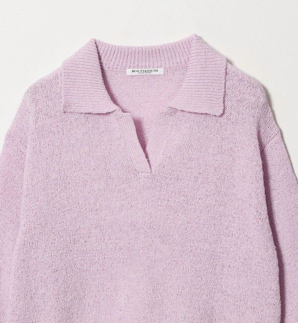 BEAUTY&YOUTH UNITED ARROWS「テープヤーン スキッパー ニットプルオーバー ウォッシャブル」|ニット・セーター|