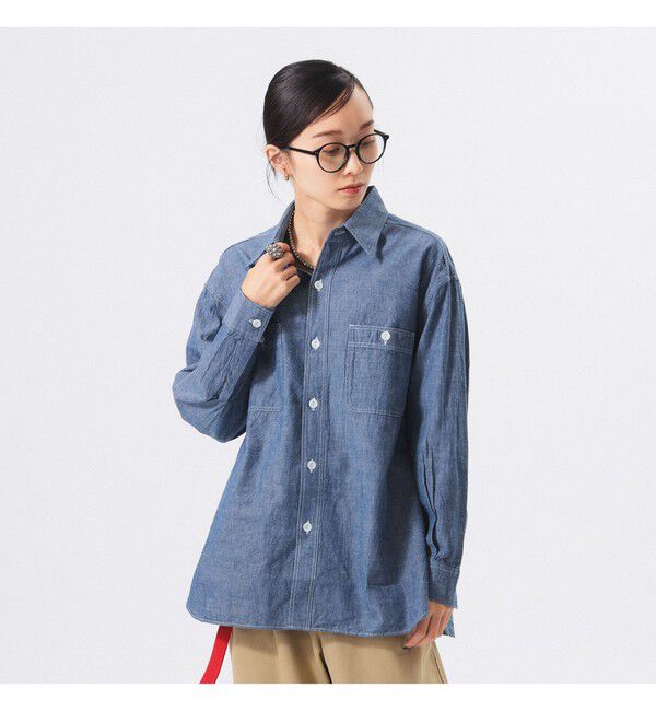 BEAMSBOY「【別注】BUZZ RICKSON'S / シャンブレー ロングスリーブ シャツ」|シャツ・ブラウス|