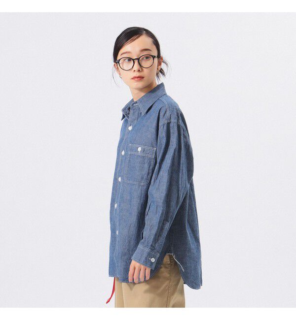 BEAMSBOY「【別注】BUZZ RICKSON'S / シャンブレー ロングスリーブ シャツ」|シャツ・ブラウス|