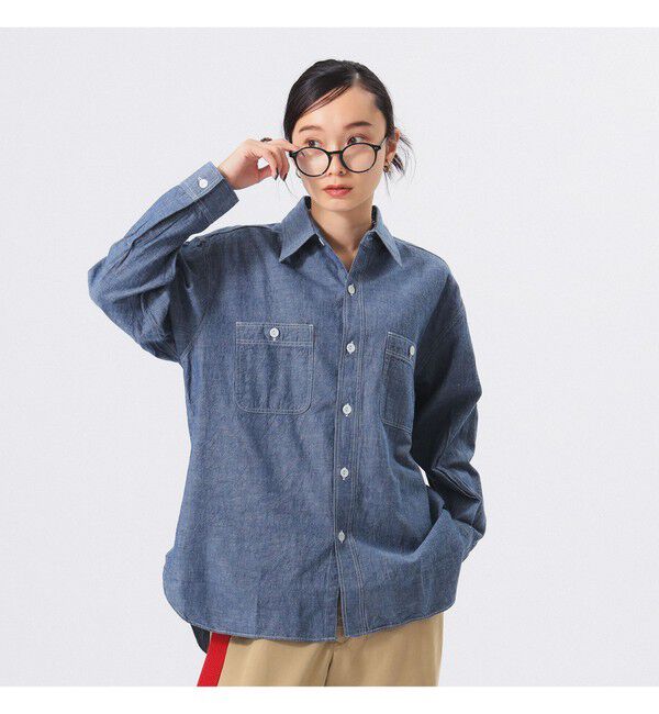 BEAMSBOY「【別注】BUZZ RICKSON'S / シャンブレー ロングスリーブ シャツ」|シャツ・ブラウス|