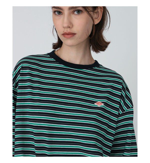Ray BEAMS 「DANTON / LONG SLEEVE T-SHIRT STRIPE」|Tシャツ・カットソー|2806_DkNvy*Grn*Grey