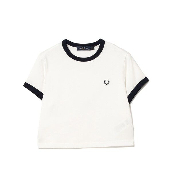 Ray BEAMS 「FRED PERRY / クロップド リンガー Tシャツ」|Tシャツ・カットソー|