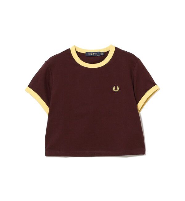 Ray BEAMS 「FRED PERRY / クロップド リンガー Tシャツ」|Tシャツ・カットソー|