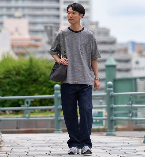 SHIPS「【WEB限定】SHIPS:〈汗染み防止加工〉ワンポイントロゴ ビッグシルエットヘビーウェイトTシャツ」|Tシャツ・カットソー|