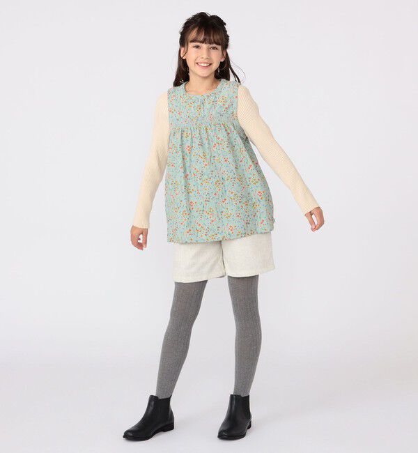 SHIPS KIDS「SHIPS KIDS:140～150cm / ツイード タック キュロット」|キュロット|