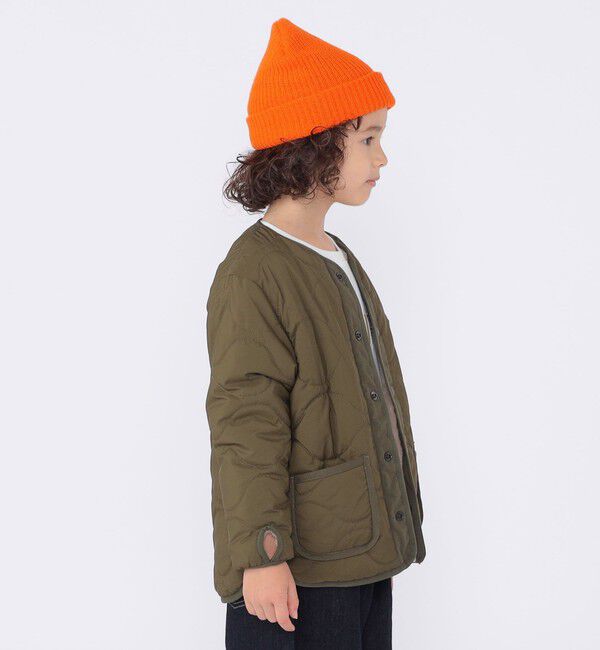 SHIPS KIDS「SHIPS KIDS:100～130cm/〈洗濯機可能〉ボア&times;キルティング リバーシブル ブルゾン」|ブルゾン・スタジャン|