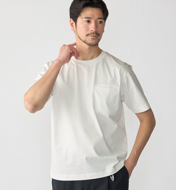 SHIPS「SHIPS:〈接触冷感/洗濯機可能/抗菌防臭〉COOL TOUCH サマー Tシャツ」|Tシャツ・カットソー|