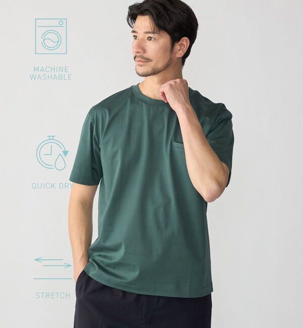 SHIPS「SHIPS:〈接触冷感/洗濯機可能/抗菌防臭〉COOL TOUCH サマー Tシャツ」|Tシャツ・カットソー|