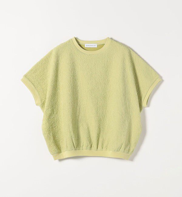 quaranciel「quaranciel:〈洗濯機可能〉カットジャカード ルーズ フレンチスリーブ プルオーバー」|Tシャツ・カットソー|