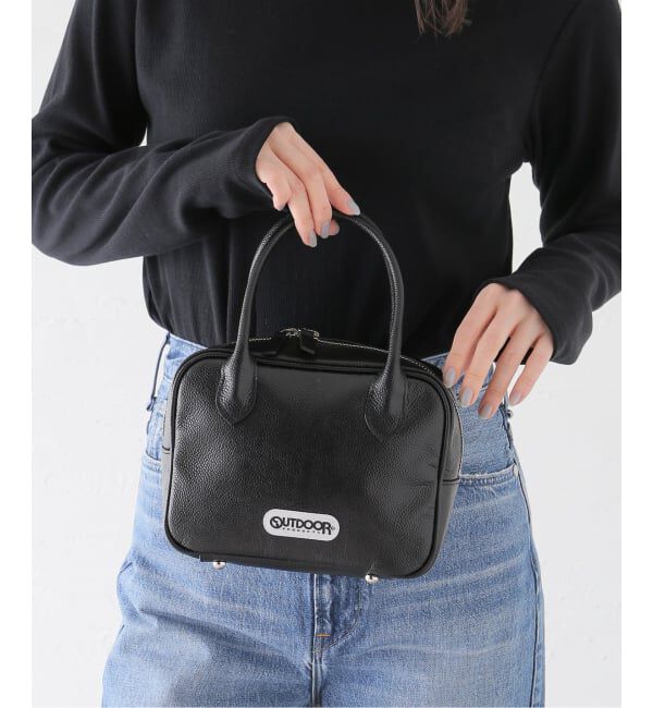 OUTDOOR PRODUCTS Usual Things「CUBE BAG  別注 CAVIAR SKIN」|ハンドバッグ|