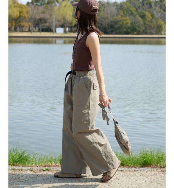 OUTDOOR PRODUCTS Usual Things「追加 撥水ナイロンUTILITYバギーパンツ」|スラックス|