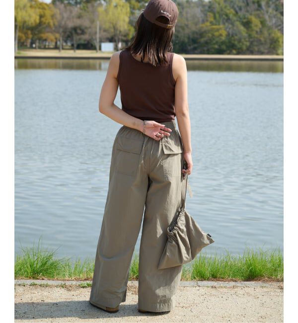 OUTDOOR PRODUCTS Usual Things「追加 撥水ナイロンUTILITYバギーパンツ」|スラックス|