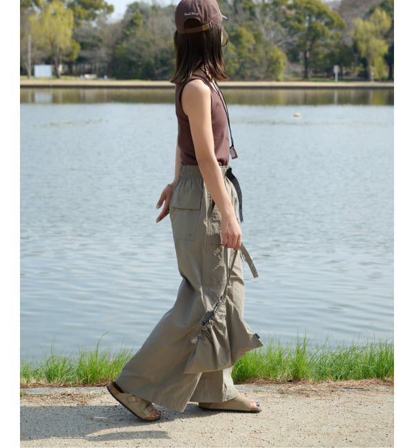 OUTDOOR PRODUCTS Usual Things「追加 撥水ナイロンUTILITYバギーパンツ」|スラックス|