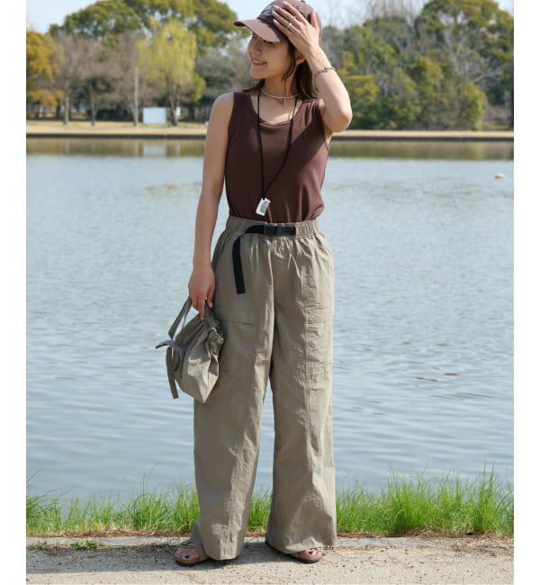 OUTDOOR PRODUCTS Usual Things「追加 撥水ナイロンUTILITYバギーパンツ」|スラックス|